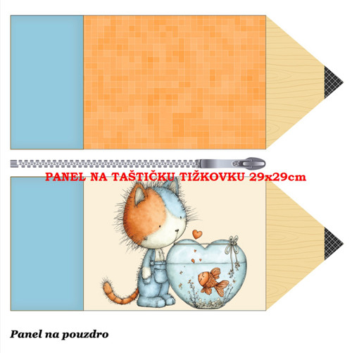 Panel na taštičku tužkovku bavlna