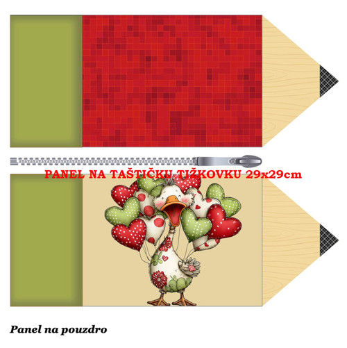 Panel na taštičku tužkovku bavlna