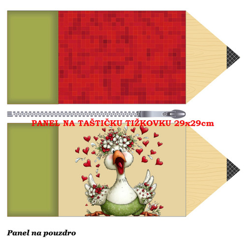 Panel na taštičku tužkovku bavlna — foto 1