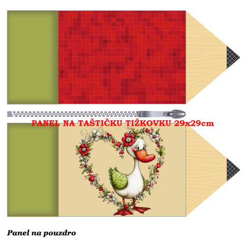 Panel na taštičku tužkovku bavlna