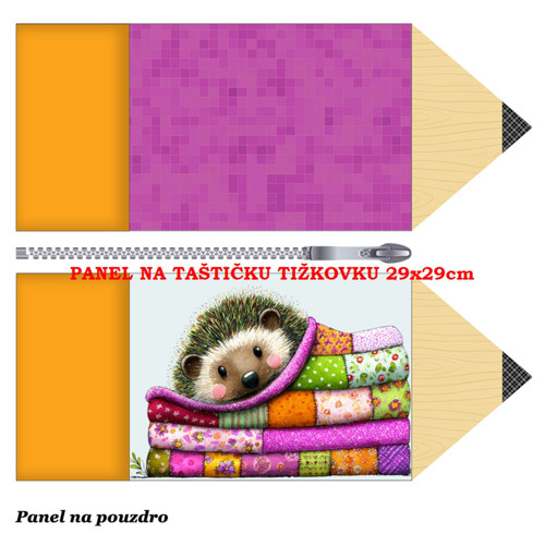 Panel na taštičku tužkovku bavlna