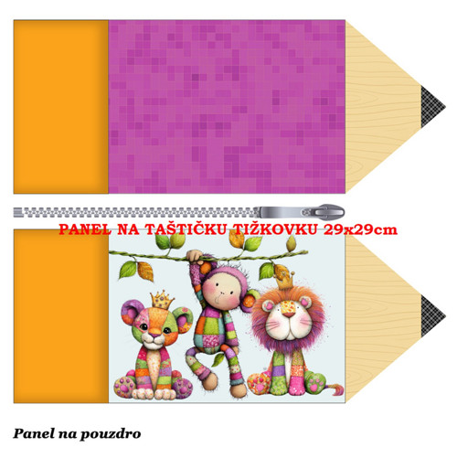 Panel na taštičku tužkovku bavlna