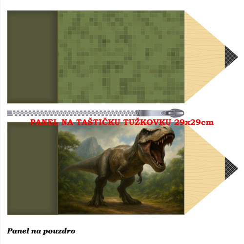 Panel na taštičku tužkovku bavlna