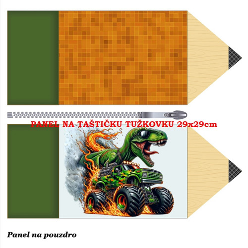 Panel na taštičku tužkovku bavlna — foto 1