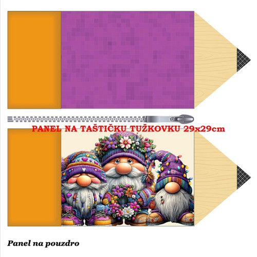 Panel na taštičku tužkovku bavlna — foto 1