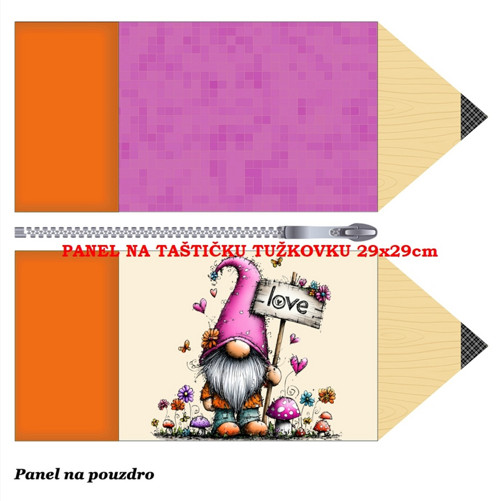 Panel na taštičku tužkovku bavlna — foto 1