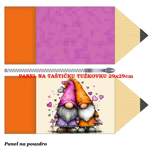 Panel na taštičku tužkovku bavlna — foto 1