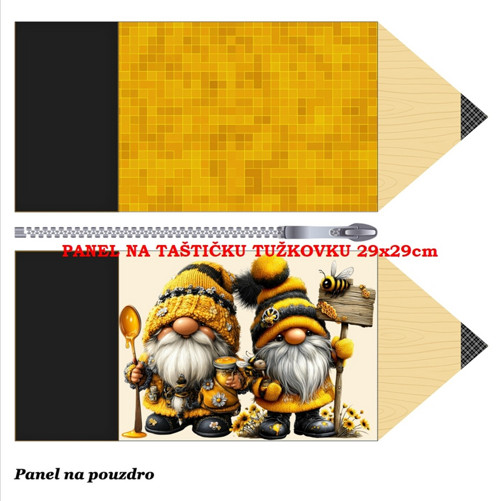 Panel na taštičku tužkovku bavlna — foto 1