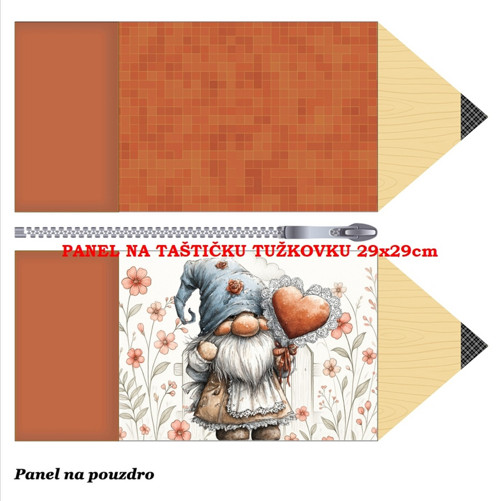 Panel na taštičku tužkovku bavlna — foto 1