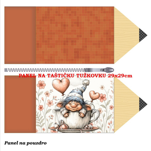 Panel na taštičku tužkovku bavlna — foto 1