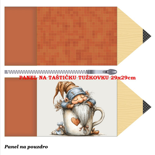 Panel na taštičku tužkovku bavlna