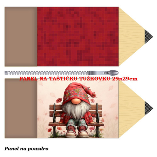 Panel na taštičku tužkovku bavlna