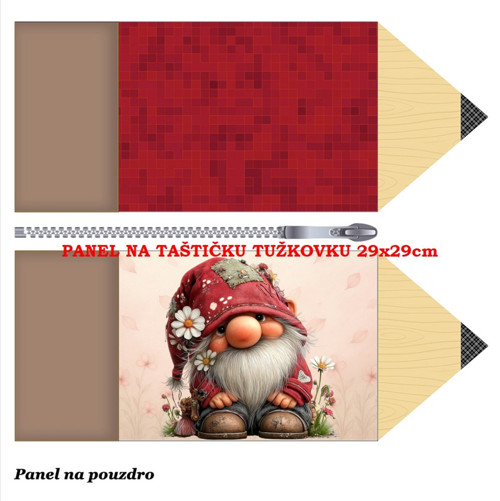 Panel na taštičku tužkovku bavlna
