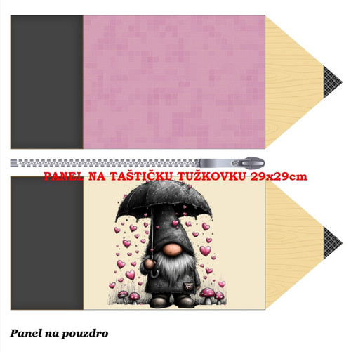 Panel na taštičku tužkovku bavlna — foto 1