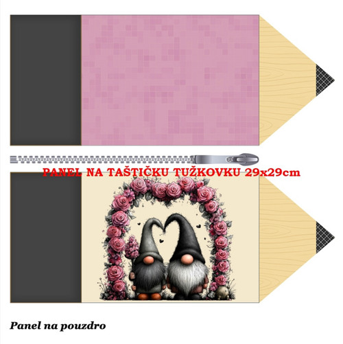 Panel na taštičku tužkovku bavlna