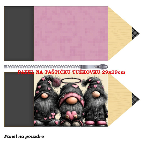 Panel na taštičku tužkovku bavlna — foto 1