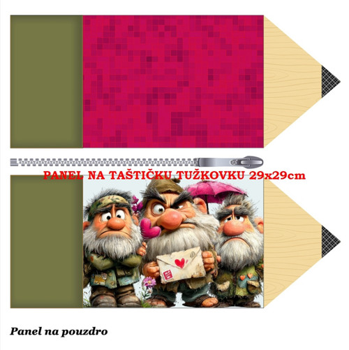 Panel na taštičku tužkovku bavlna