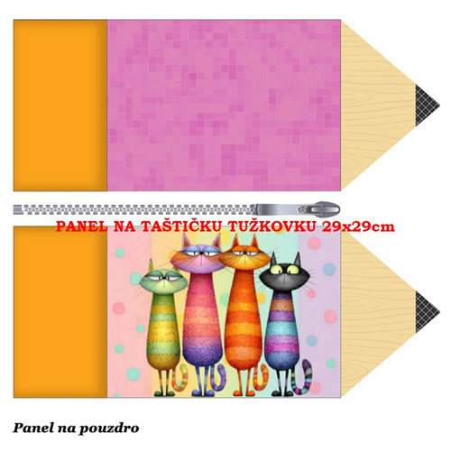 Panel na taštičku tužkovku bavlna