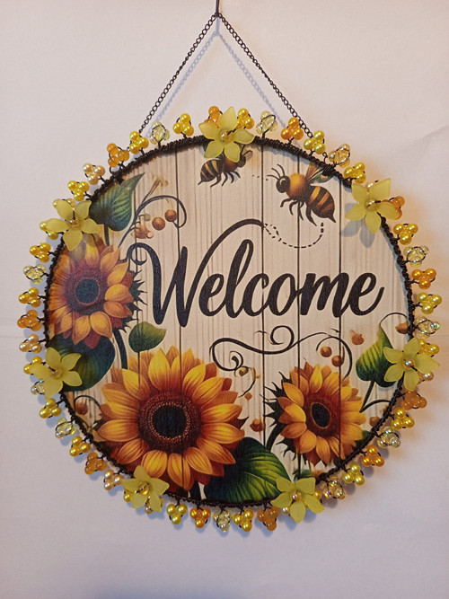 Dekorace na pověšení - Welcome