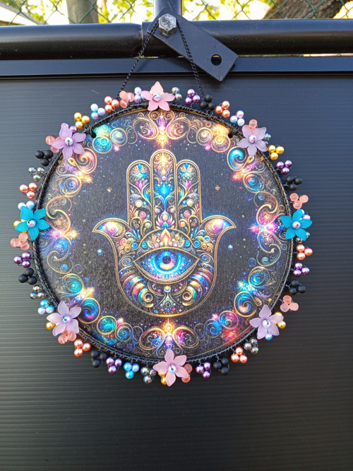 Dekorace na pověšení - symbol Hamsa — foto 1