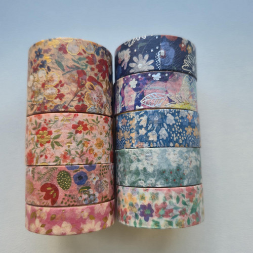 Set washi pásek. Květinové.