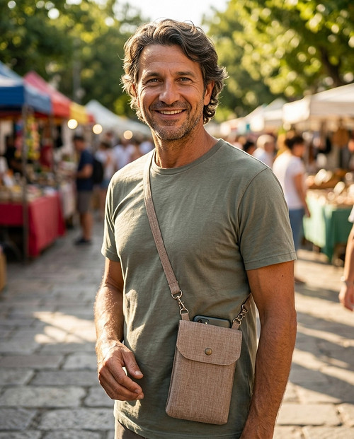 Crossbody taštička na mobil — foto 1