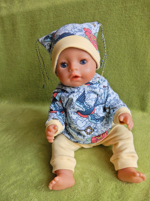 3dílný set "ptáček 1" pro panenku Baby born 43cm