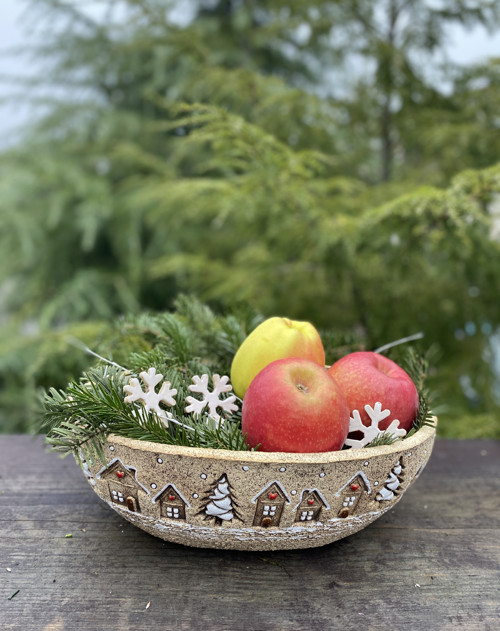 Velká oválná mísa - Zima — foto 1