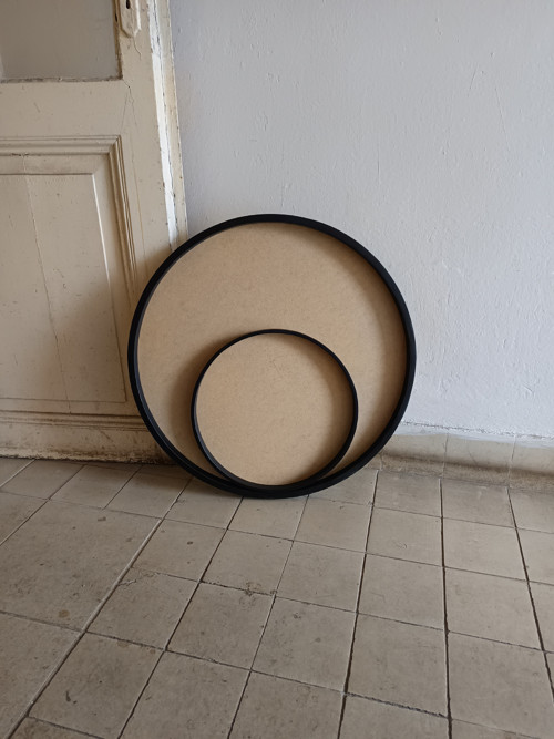 SET kulatých rámů na mechový obraz 65cm - VÝPRODEJ