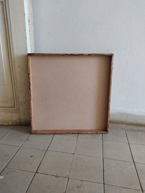 Zdobený rám na mechový obraz 50 x 50cm - VÝPRODEJ