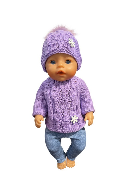 Oblečko pre Baby Born 43 cm - lila