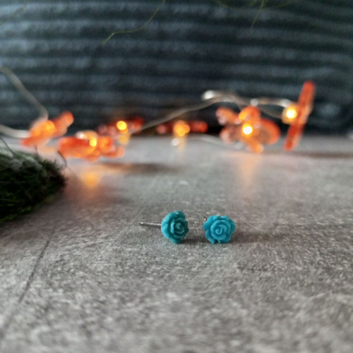 Náušnice mini růžičky