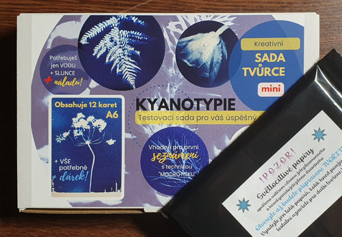 Sada MINI pro techniku kyanotypie + BONUS