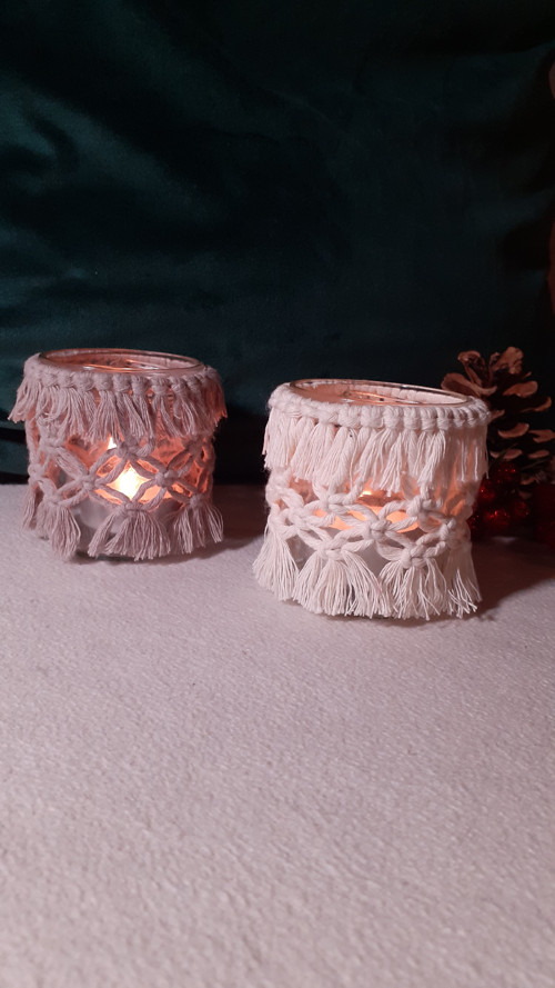 Macramé svícen mini — foto 1
