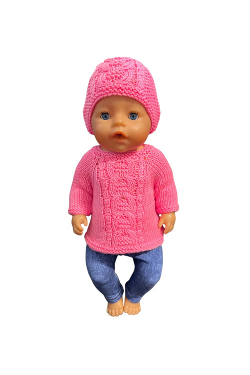 Oblečko pre Baby Born 43 cm - ružový