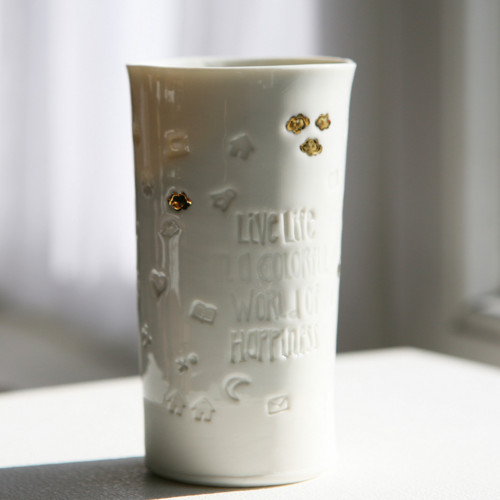 Pohár Live Life - porcelán