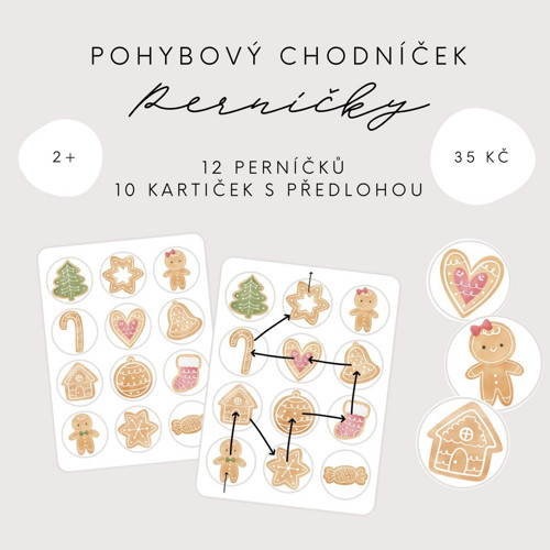 Pohybový chodníček - Perníčky (PDF - tisk)