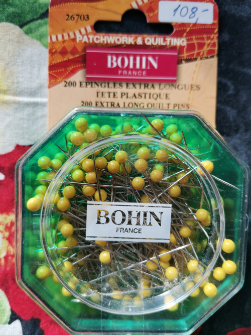 Bohin, 200 ks extra dlouhé špendlíky
