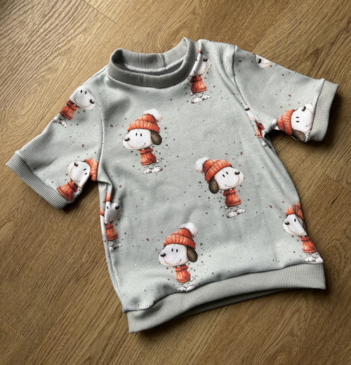 Tričko s krátkým rukávem Snoopy - vel. 86-92