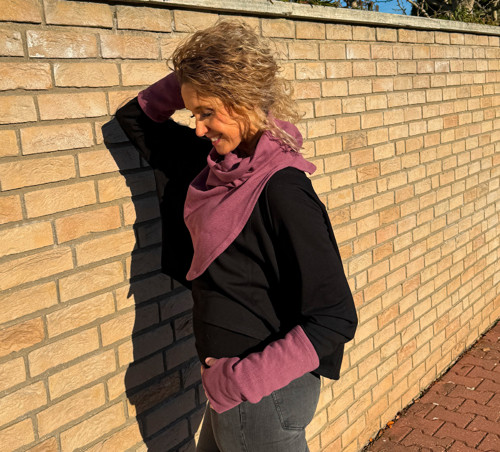 Mauve rolákový nákrčník