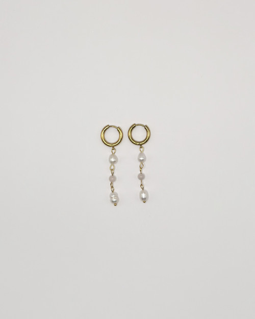 Pearl & Rose Quartz Earrings