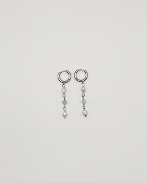 Pearl & Morganite Earrings