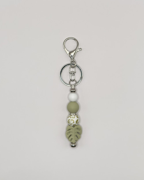 Monstera Leaf Keychain