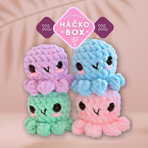 XL HÁČKOBOX - 4 chobotničky 8 cm