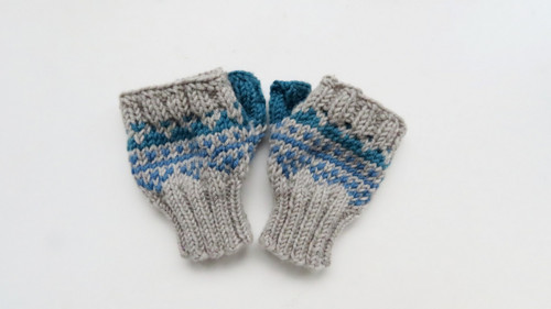 Bezprstové rukavice 100% merino 3-4 roky