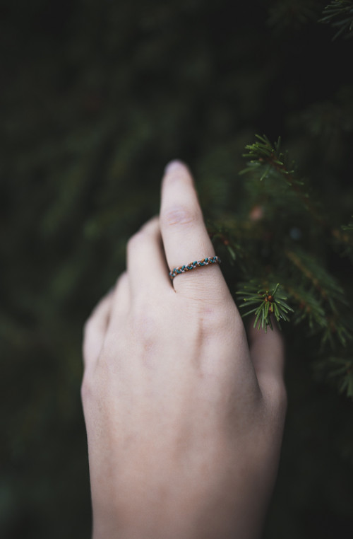 Minimalistický drhaný prsten / vel. 63 — foto 1