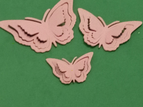 Výsek motýlci 3ks