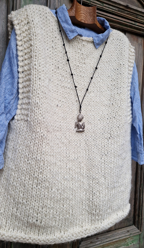 Merino vesta ... z vlny ovčí ... L/XL