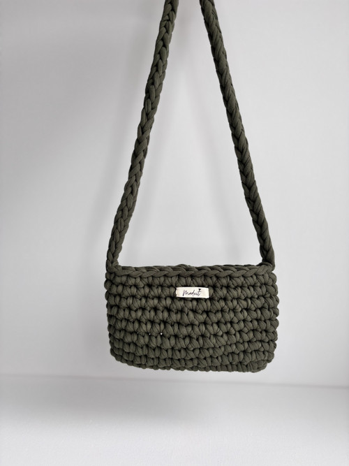 Crossbody kabelka na mobil - olivová