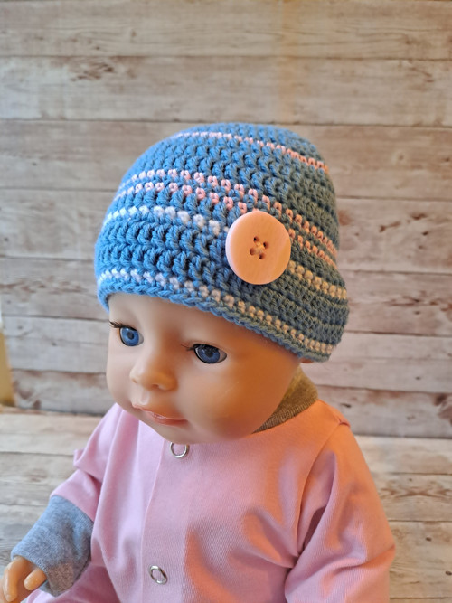 Baby Born 43 cm - čepice háčkovaná